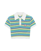 Stripe Short Sleeve Polo Shirt