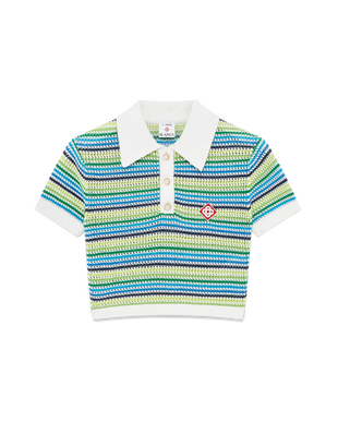 Stripe Short Sleeve Polo Shirt