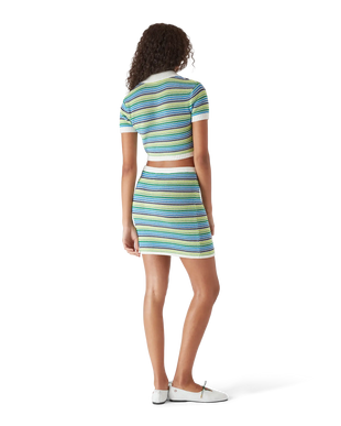 Stripe Short Sleeve Polo Shirt