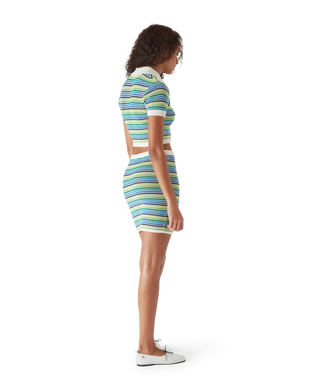 Stripe Mini Skirt