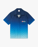 Orchid Monogram Short Sleeve Silk Shirt