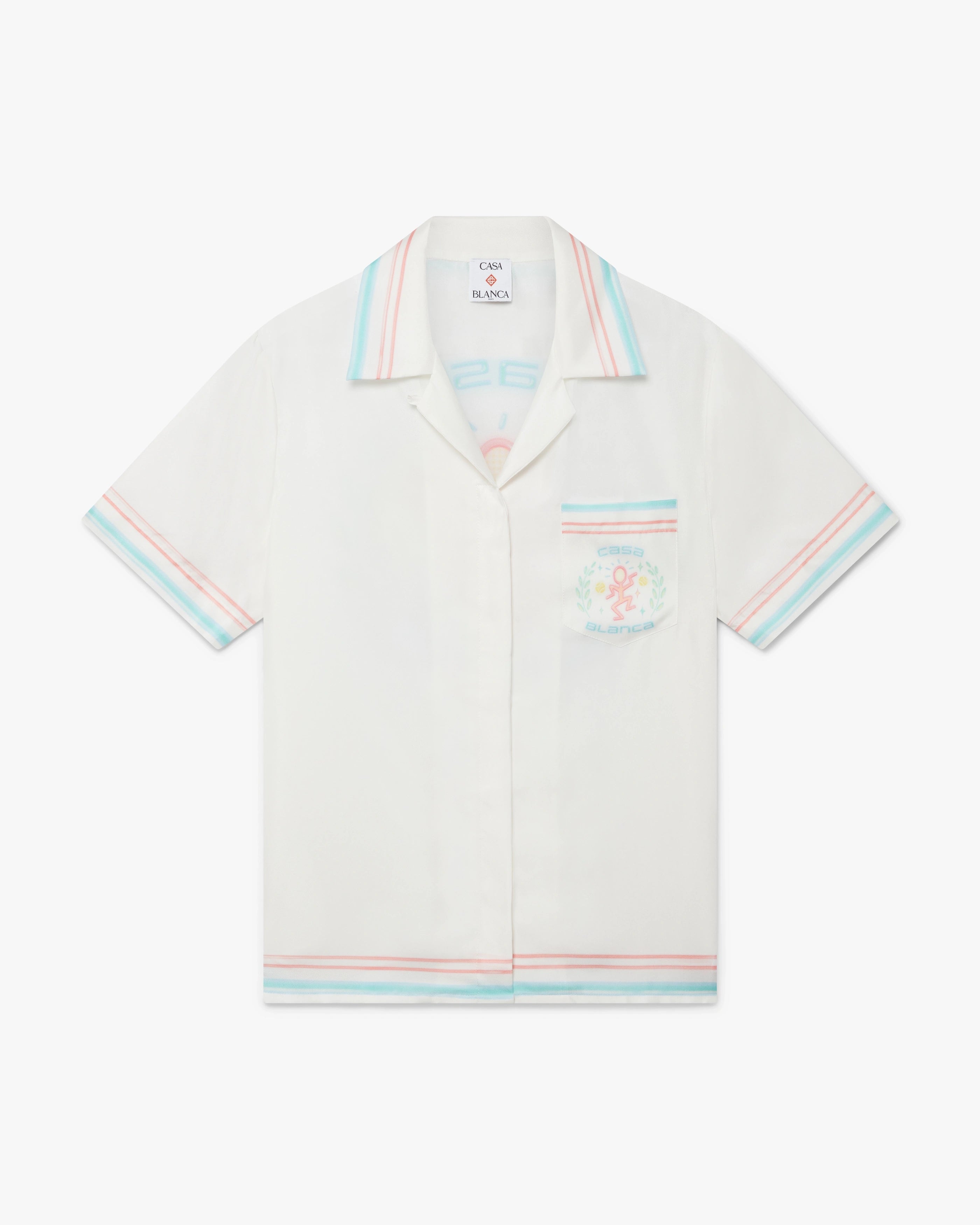 Dance Joy Short Sleeve Silk Shirt