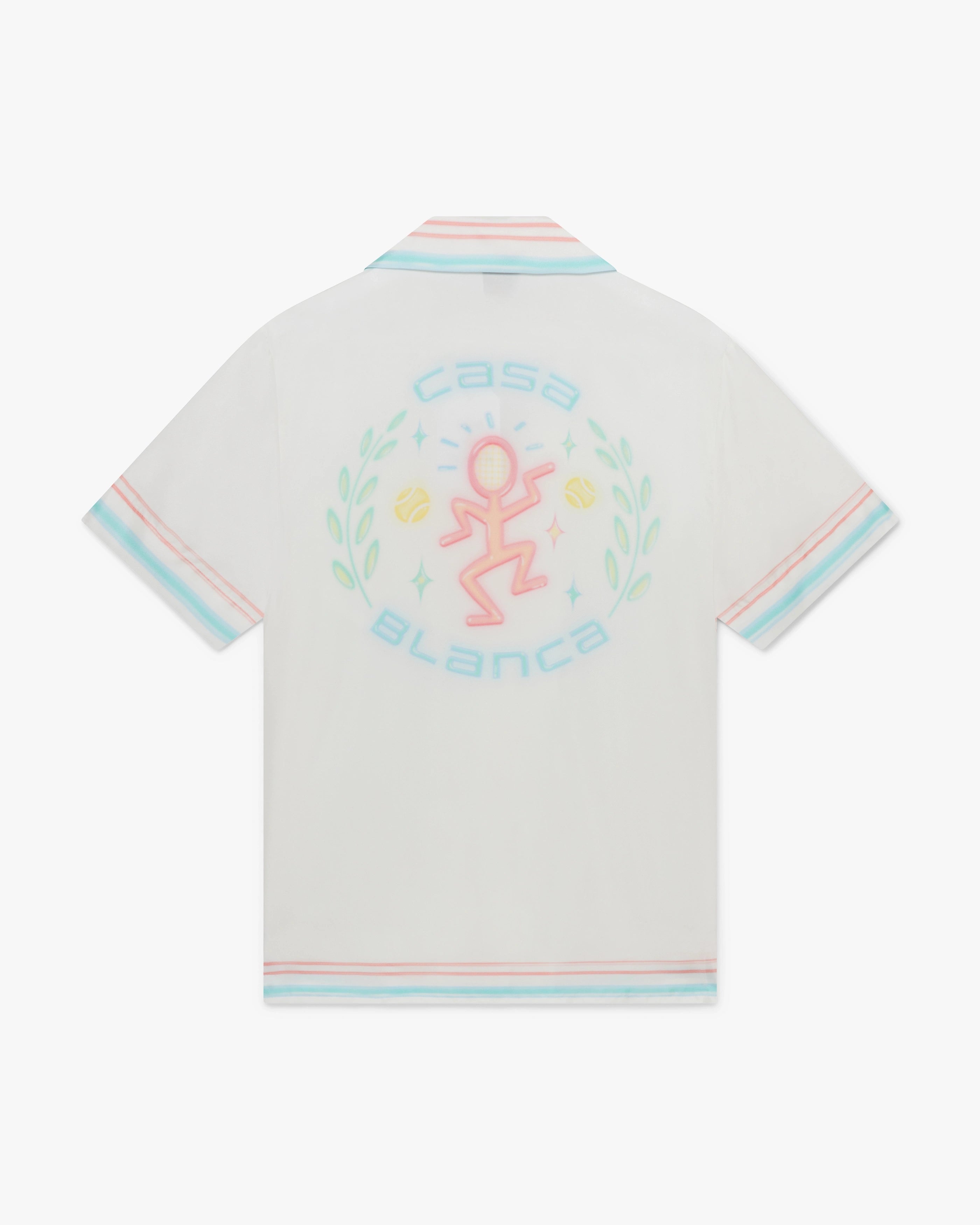 Dance Joy Short Sleeve Silk Shirt