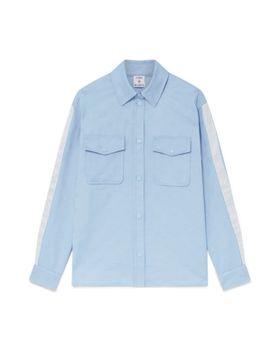 Blue Monogram Long Sleeve Shirt