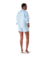 Blue Monogram Long Sleeve Shirt