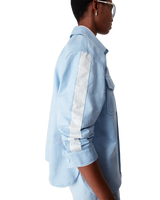 Blue Monogram Long Sleeve Shirt