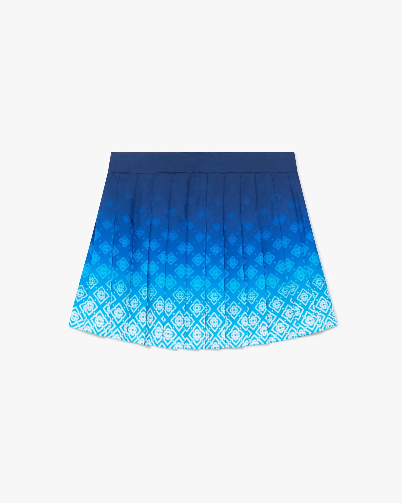 Orchid Monogram Silk Pleated Mini Skirt