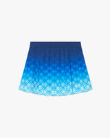 Orchid Monogram Silk Pleated Mini Skirt