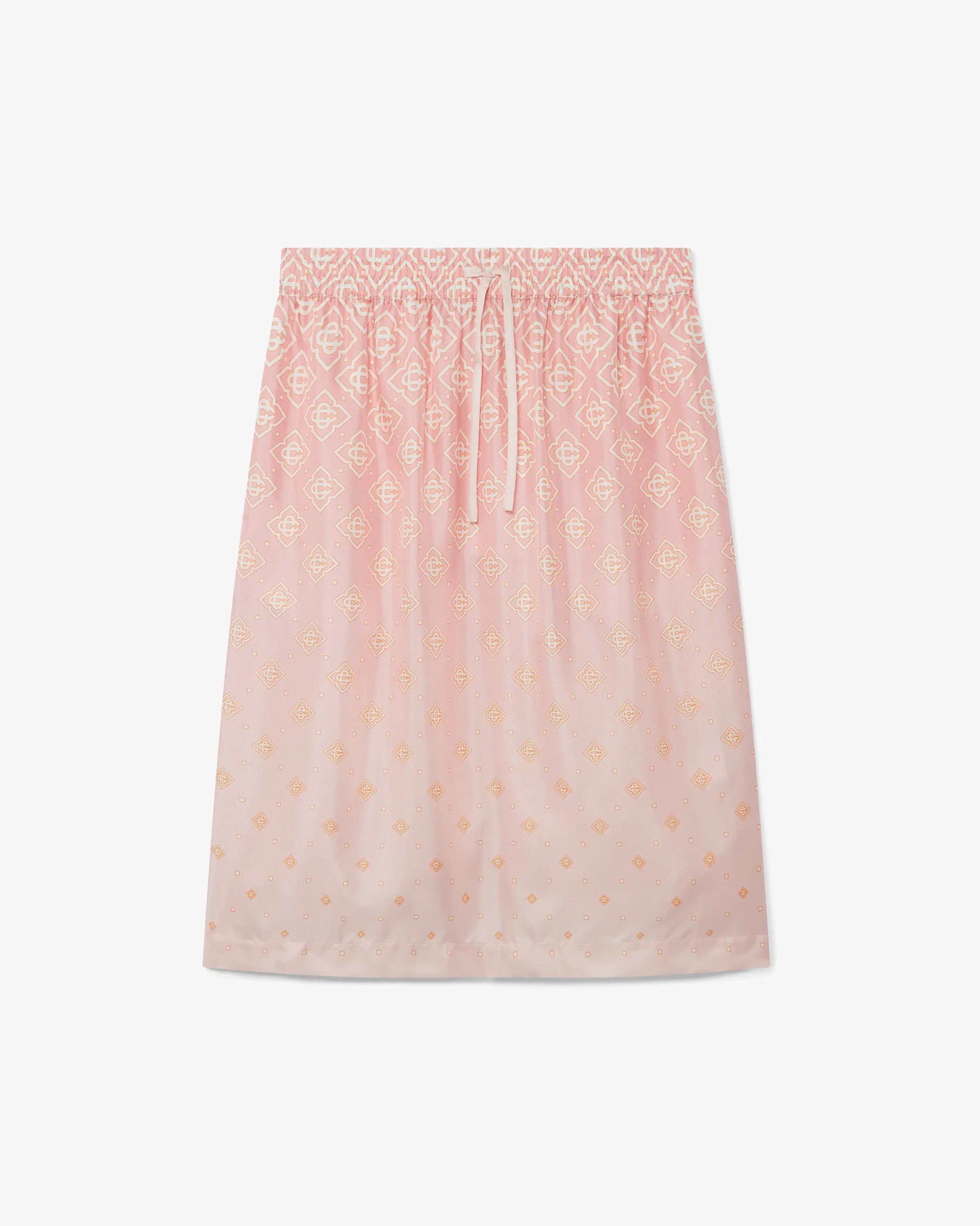 Monogram Degrade Silk Skirt