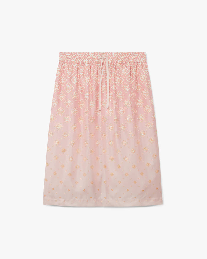Monogram Degrade Silk Skirt