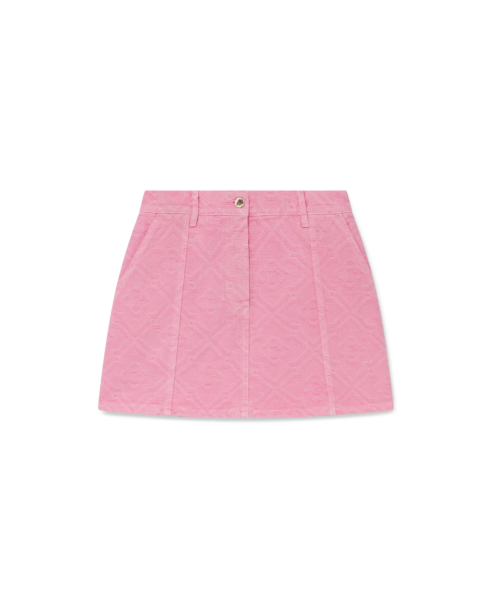 Monogram Denim Skirt