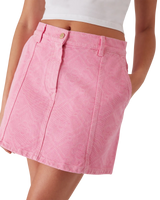 Monogram Denim Skirt