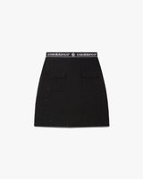 Black Tweed Midi Skirt