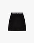 Black Tweed Midi Skirt