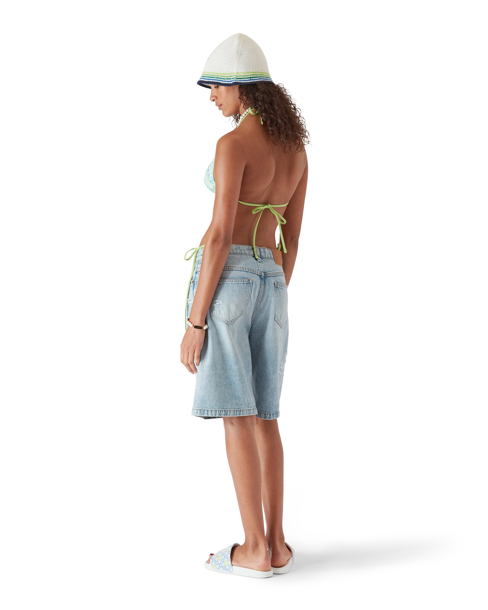 Wavy Monogram Bikini Top