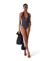 Monogram Plunge Swimsuit