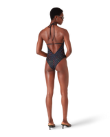 Monogram Plunge Swimsuit