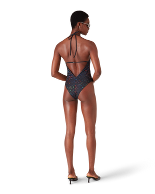 Monogram Plunge Swimsuit