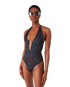 Monogram Plunge Swimsuit