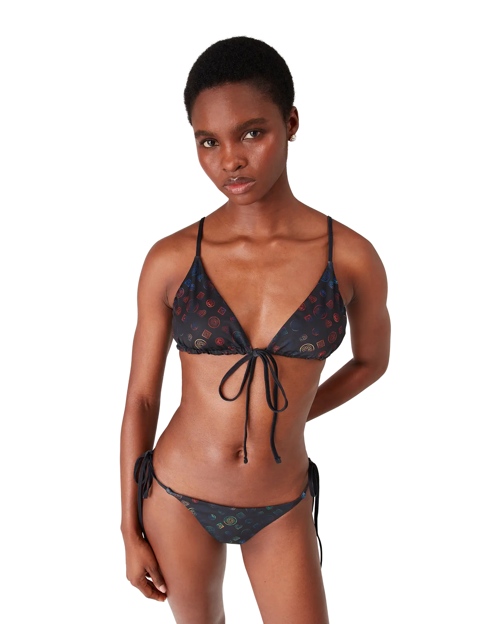 Monogram String Bikini Top