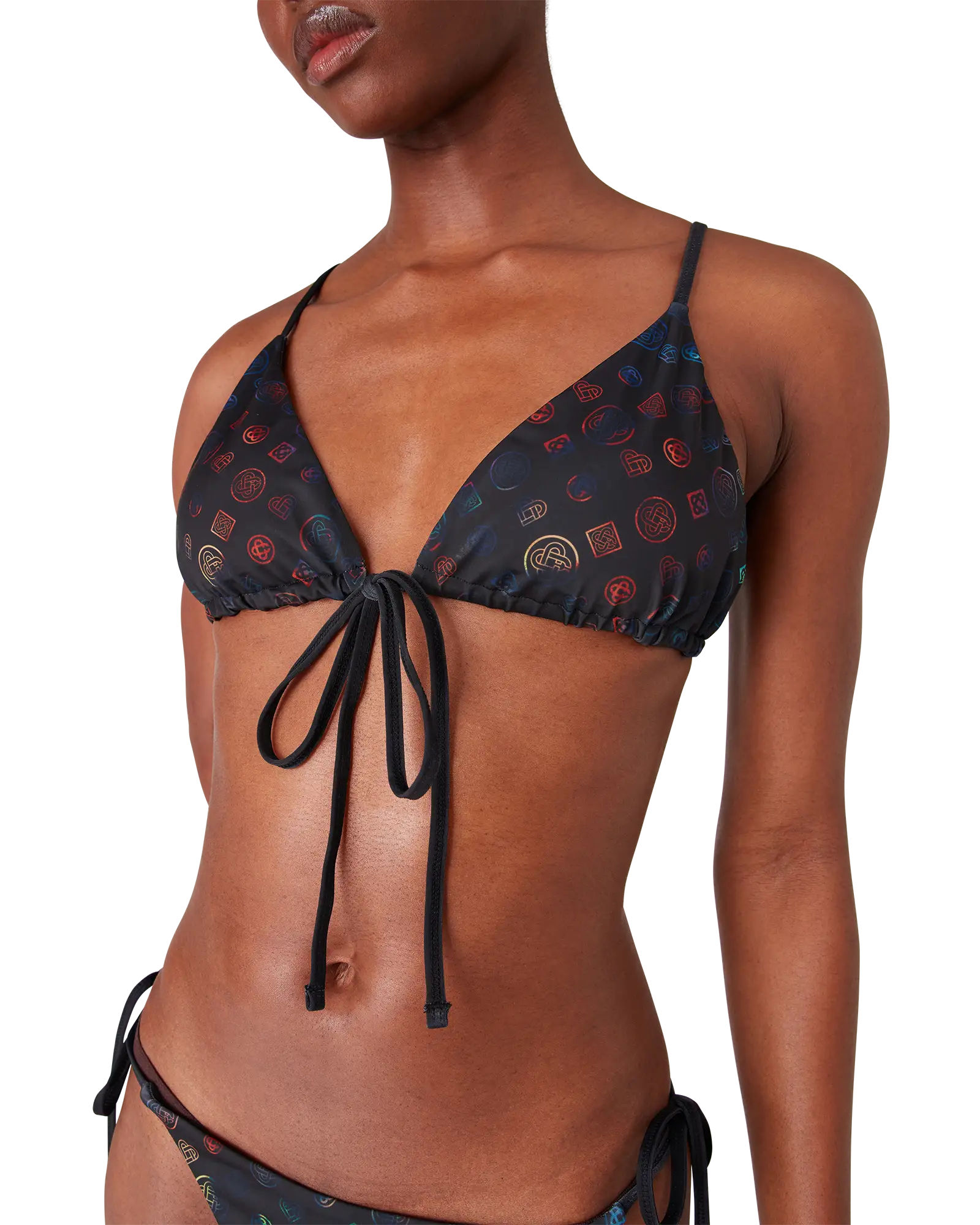 Monogram String Bikini Top