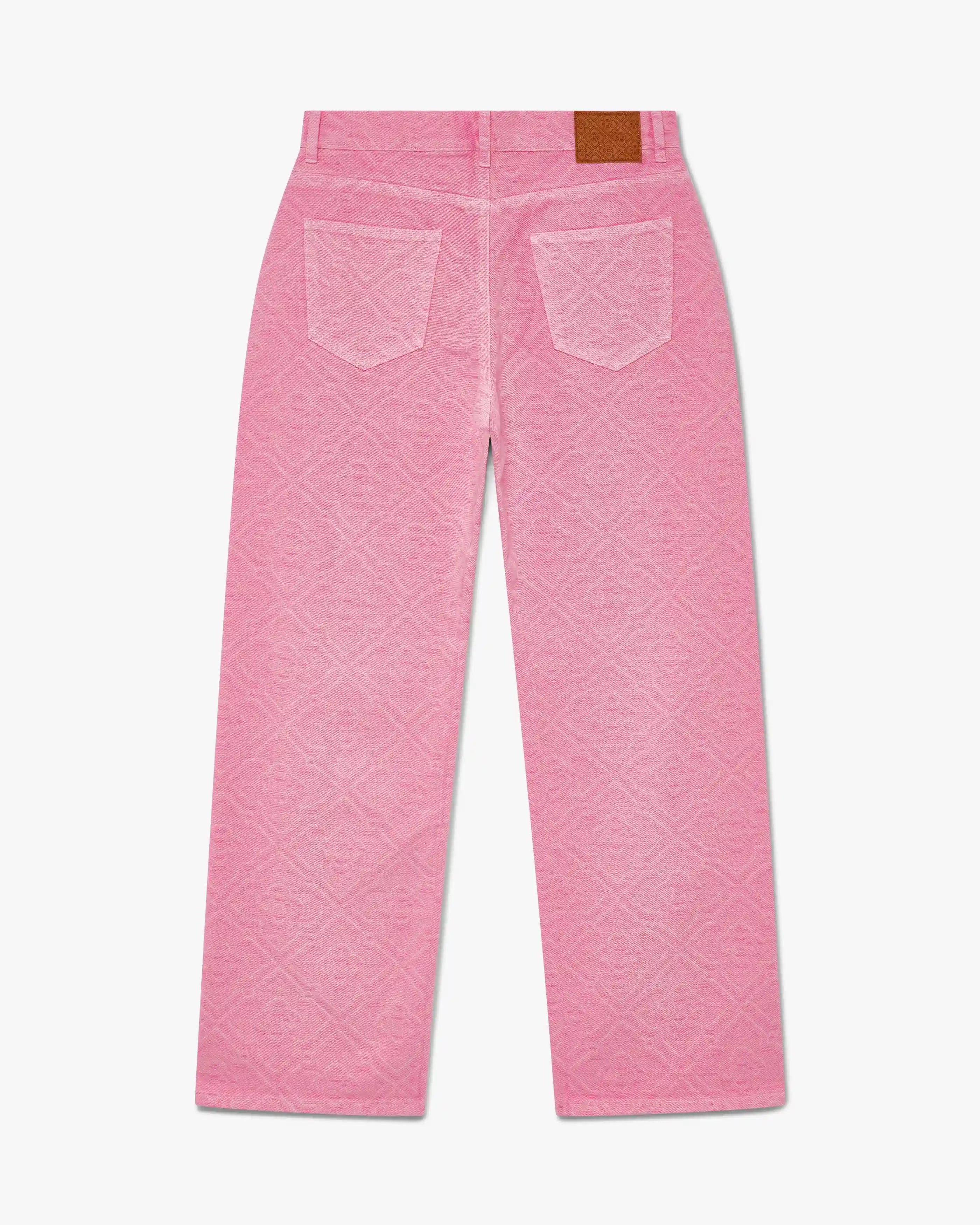 Pink Monogram Denim Jeans