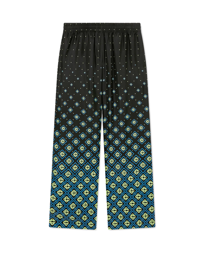 Degrade Monogram Silk Trousers