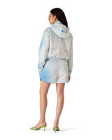 Printed Poly Taffeta Shorts