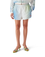 Printed Poly Taffeta Shorts