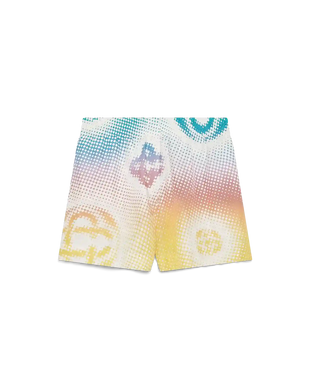 Halftone Logo Silk Shorts