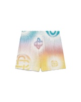 Halftone Logo Silk Shorts