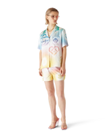 Halftone Logo Silk Shorts