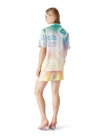 Halftone Logo Silk Shorts