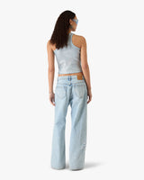 Light Wash Graffiti Denim Jeans