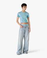 Light Wash Hotfix Baggy Jeans