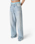 Light Wash Hotfix Baggy Jeans