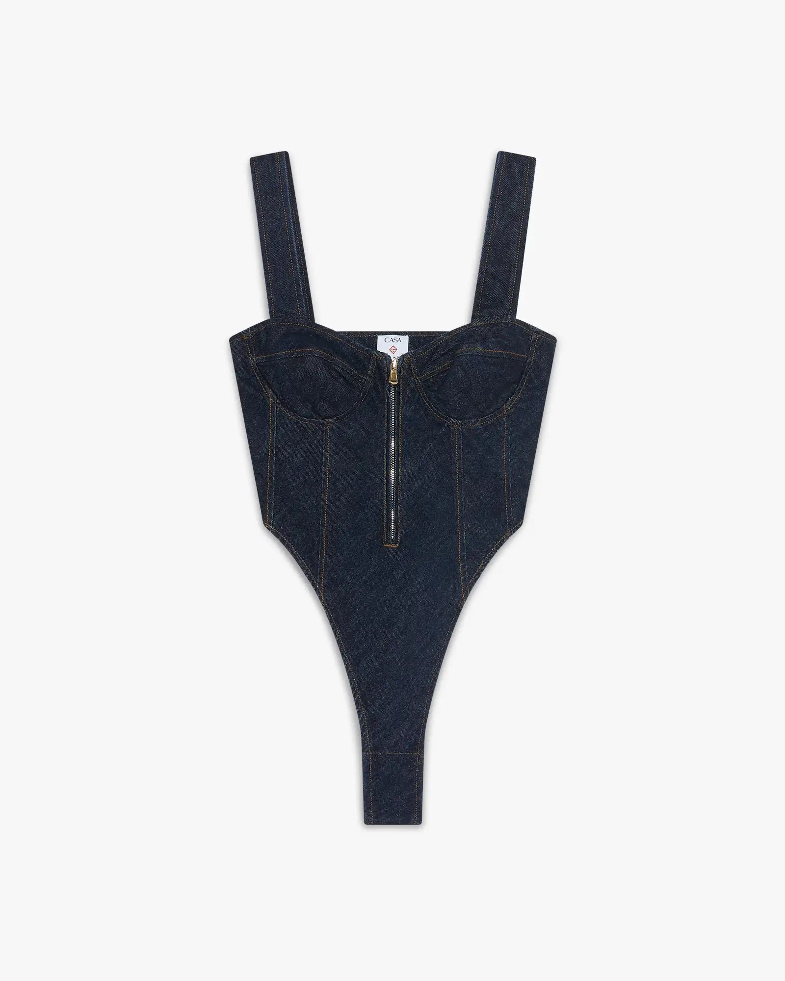 Indigo Denim Bodysuit