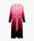 Aubergine Gradient Collarless Silk Shirt Dress