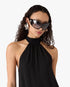 Black Outline Shield Sunglasses