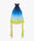 Blue Silk Gradient Double Georgette Ruffle Dress
