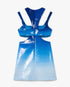 Blue Gradient Sequin Racer Back Mini Dress