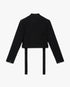 Black Sequin Tweed Cropped Jacket