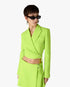 Green Crepe Tailored Jacket