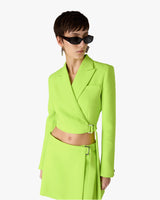 Green Crepe Tailored Jacket
