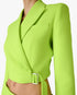 Green Crepe Tailored Jacket