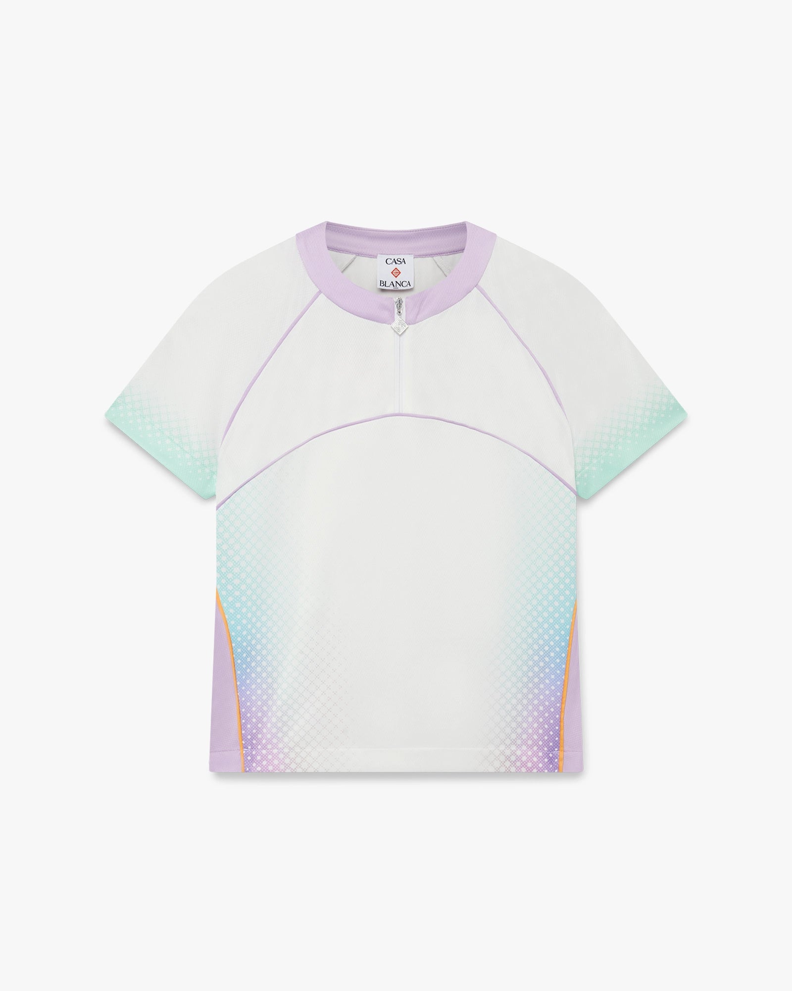 Glass Gradient Short Sleeve Football Mesh Shirt