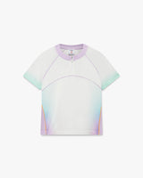 Glass Gradient Short Sleeve Football Mesh Shirt