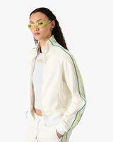 White Laurel Track Zip Jacket