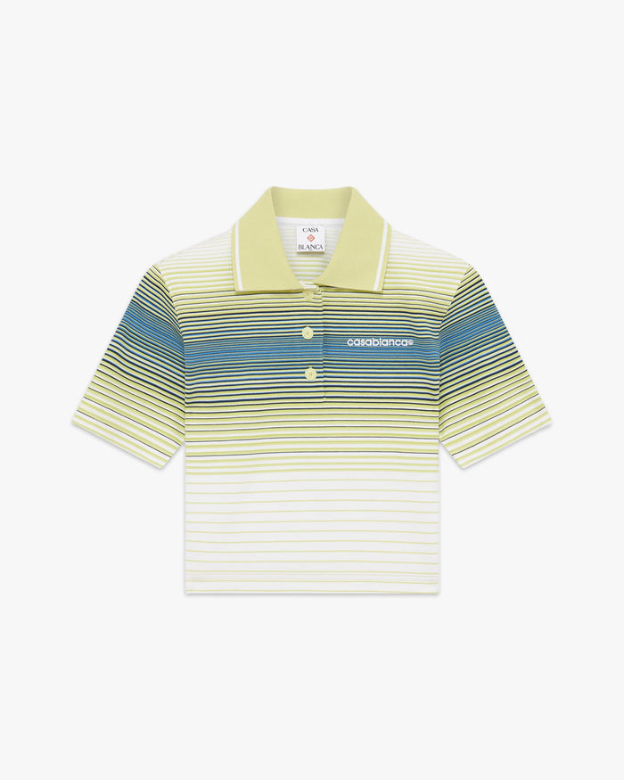 Bourgeois Striped Short Sleeve Polo Shirt