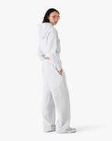 Grey Embroidered Cropped Sweatpants